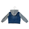 Levi's Denim & Gray Sweatshirt Hooded Jacket - Size 18 Mo