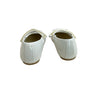 Rachel Shoes Ivory Patent Sparkle Flower Shoes - Size 6