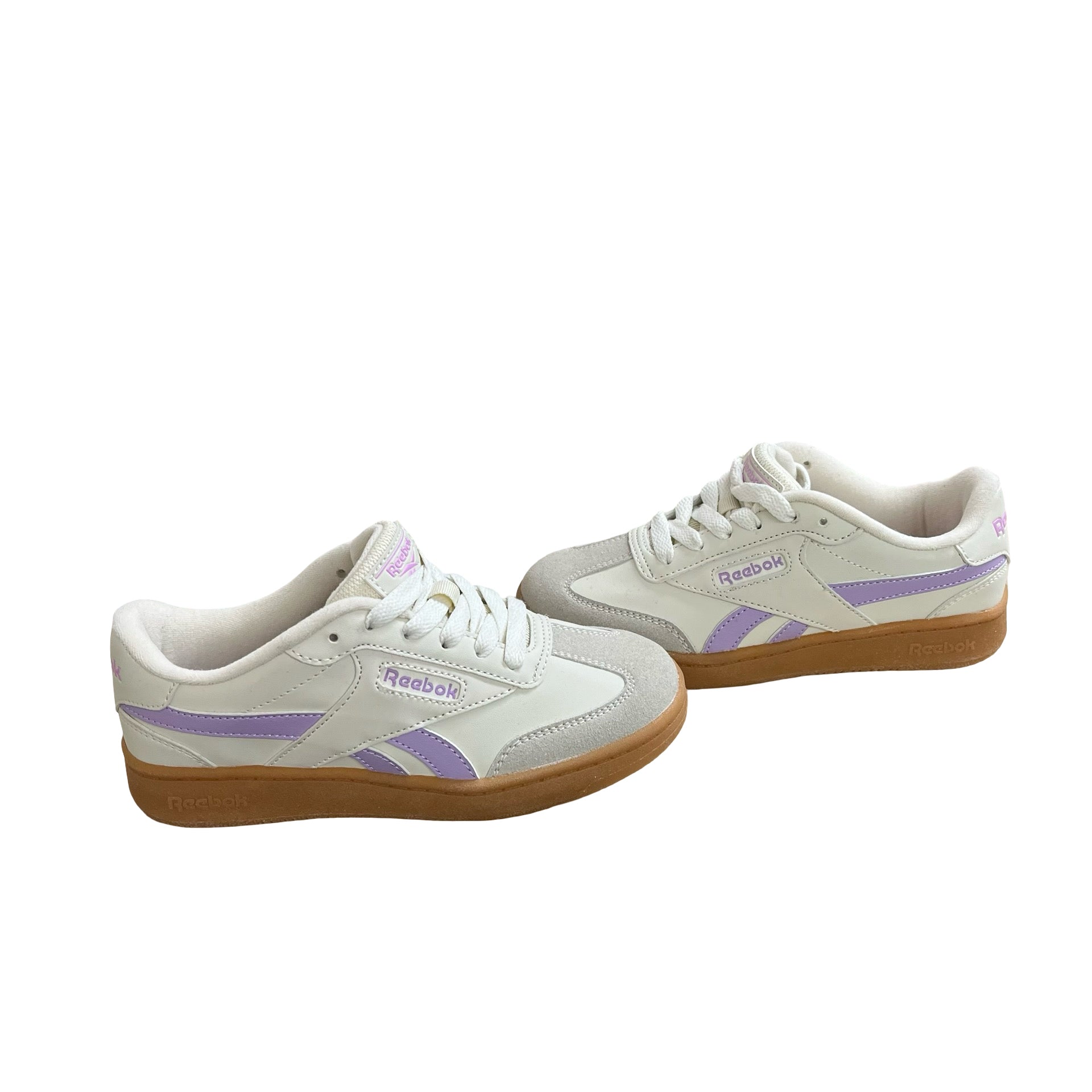 Reebok Ivory & Lavender Sneakers - Size 13K
