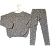 Rylee & Cru Gray Flower Print Top & Leggings Set - Size 6-7Y