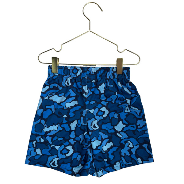 Under Armour Blue Camo Print Athletic Shorts - Size 5