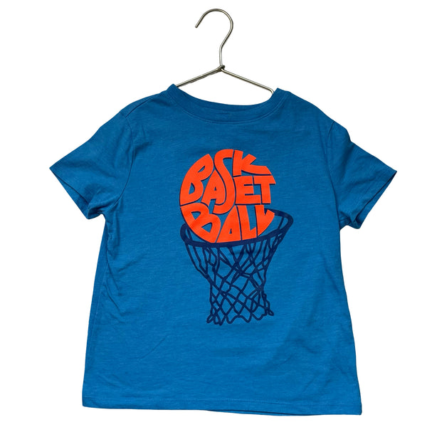 Cat & Jack Blue Basketball Graphic T-Shirt - Size S 6-7