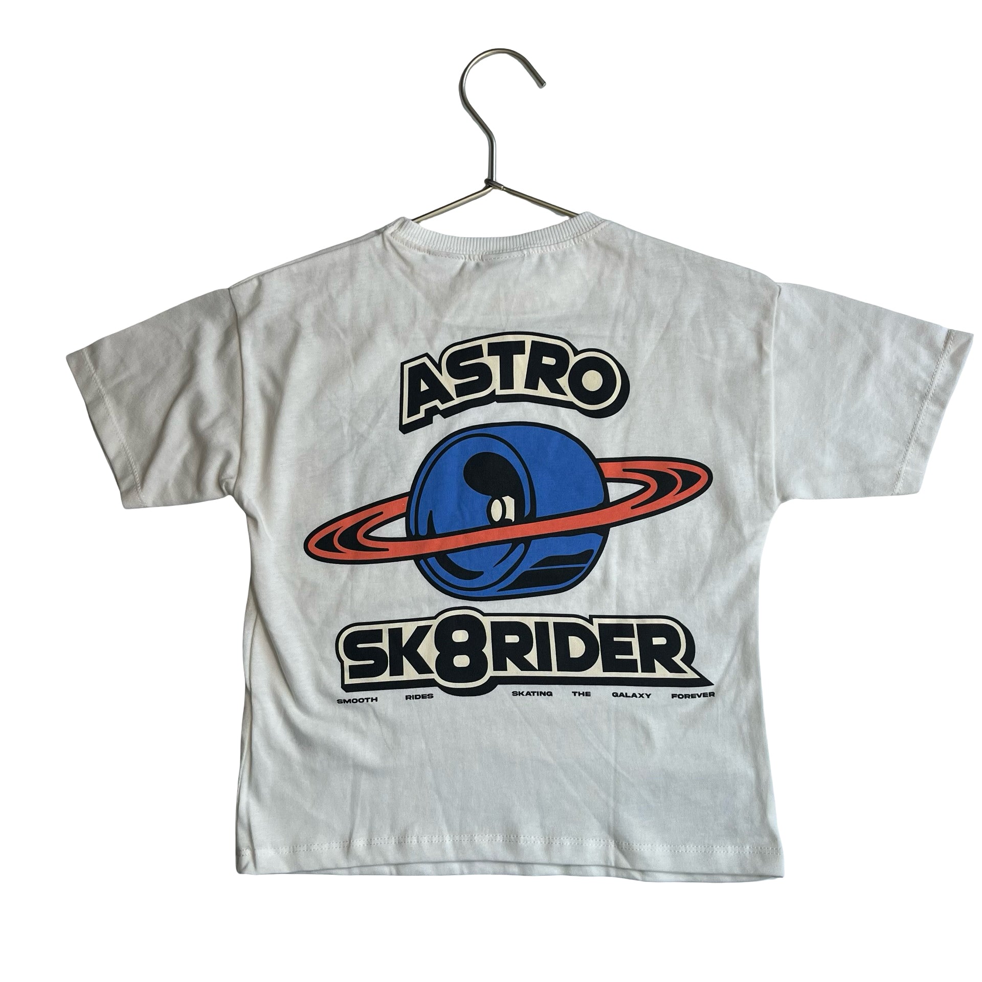 Zara Ivory 'Astro Sk8rider' Graphic T-Shirt - Size 5