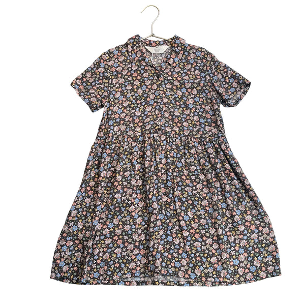 H&M Brown Floral Dress - Size 7