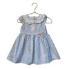 Janie and Jack Pastel Striped Seersucker Dress - Size 12-18 Mo