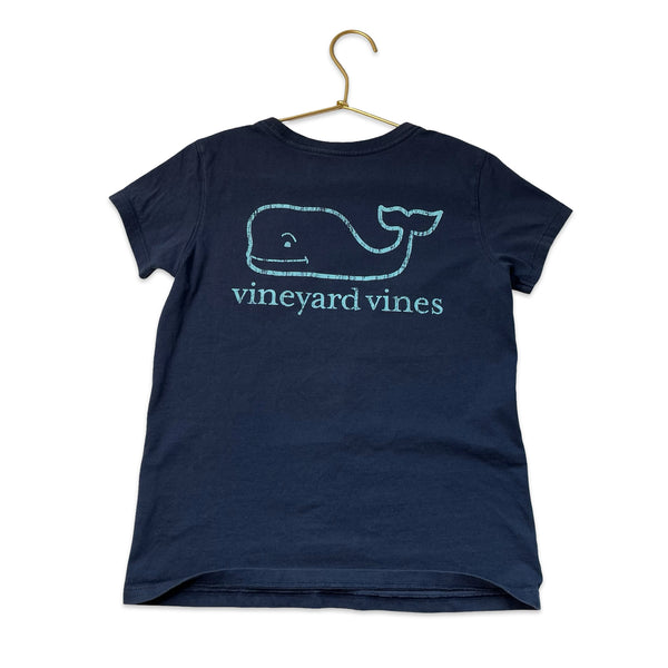 Vineyard Vines Navy & Blue Logo Tee - Size M 10-12