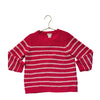 Crewcuts Pink Striped Chenille Sweater - Size XS 4-5