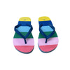 Boden Blue & Rainbow Striped Flip-Flop Sandals - Size 28 (11)