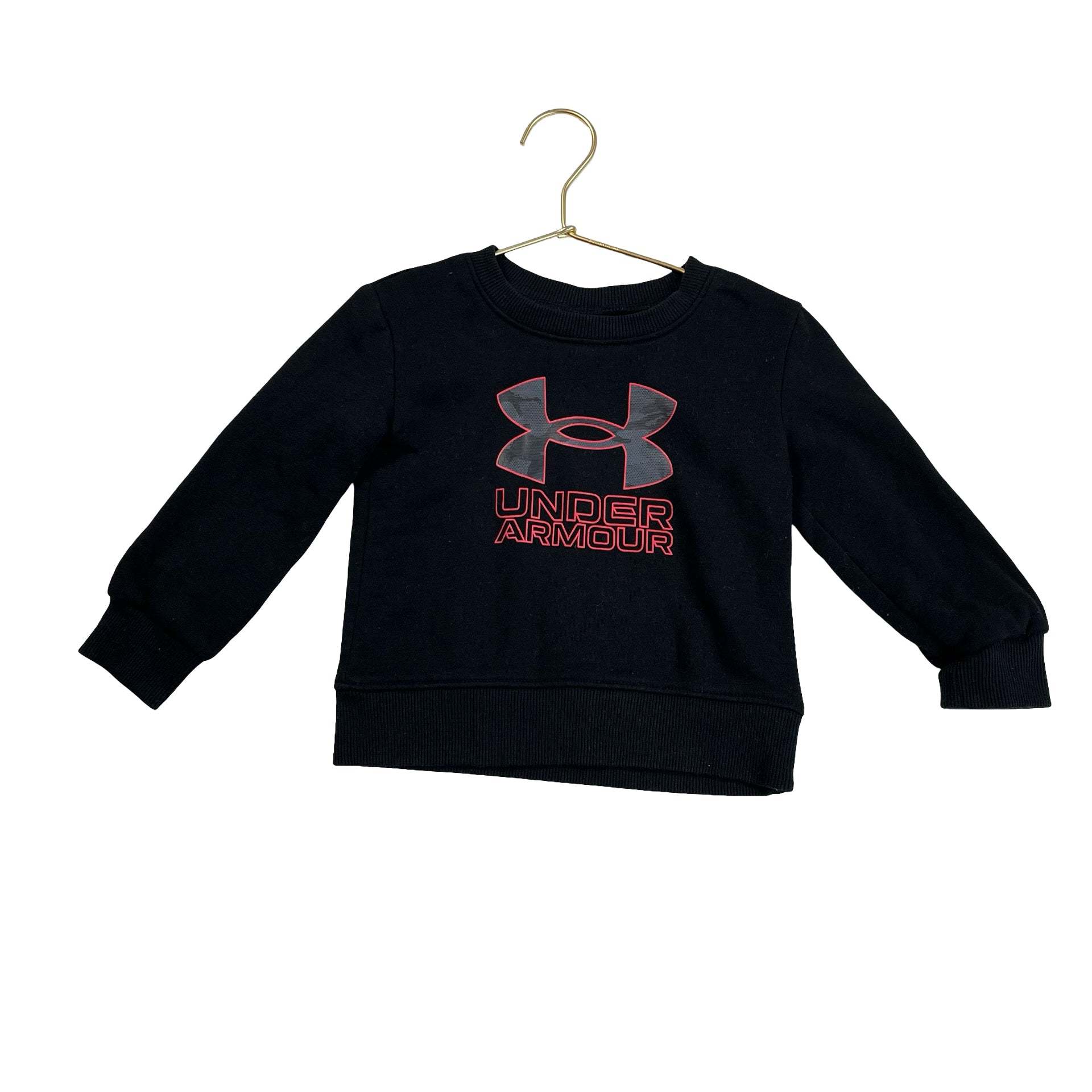 Under Armour Black & Red Logo Sweatshirt - Size 18 Mo