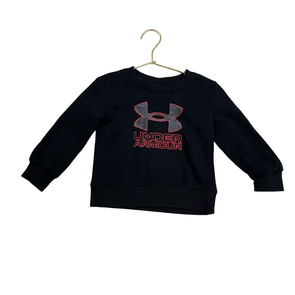 Under Armour Black & Red Logo Sweatshirt - Size 18 Mo