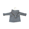 Il Gufo Gray Hooded Cardigan 100% Wool Sweater - Size 6 Mo