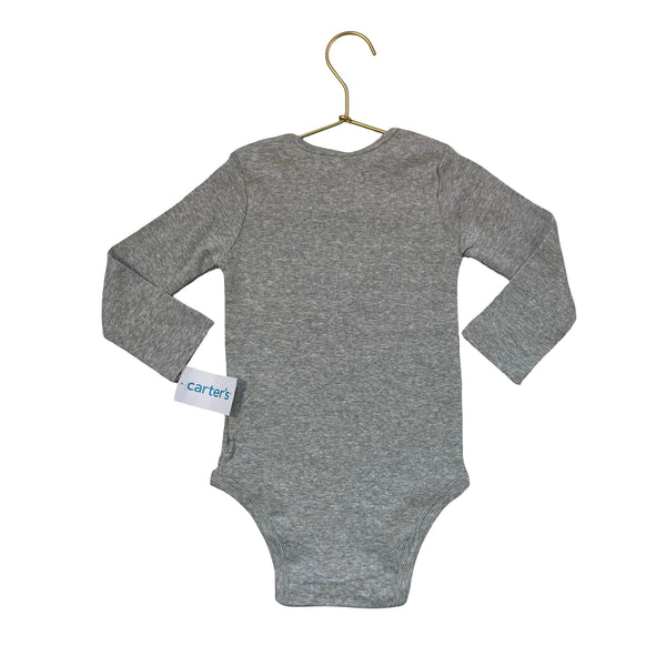 Carter's Gray 'Sometimes Batty Always Cute' Halloween Bodysuit w Tags - 24 Mo