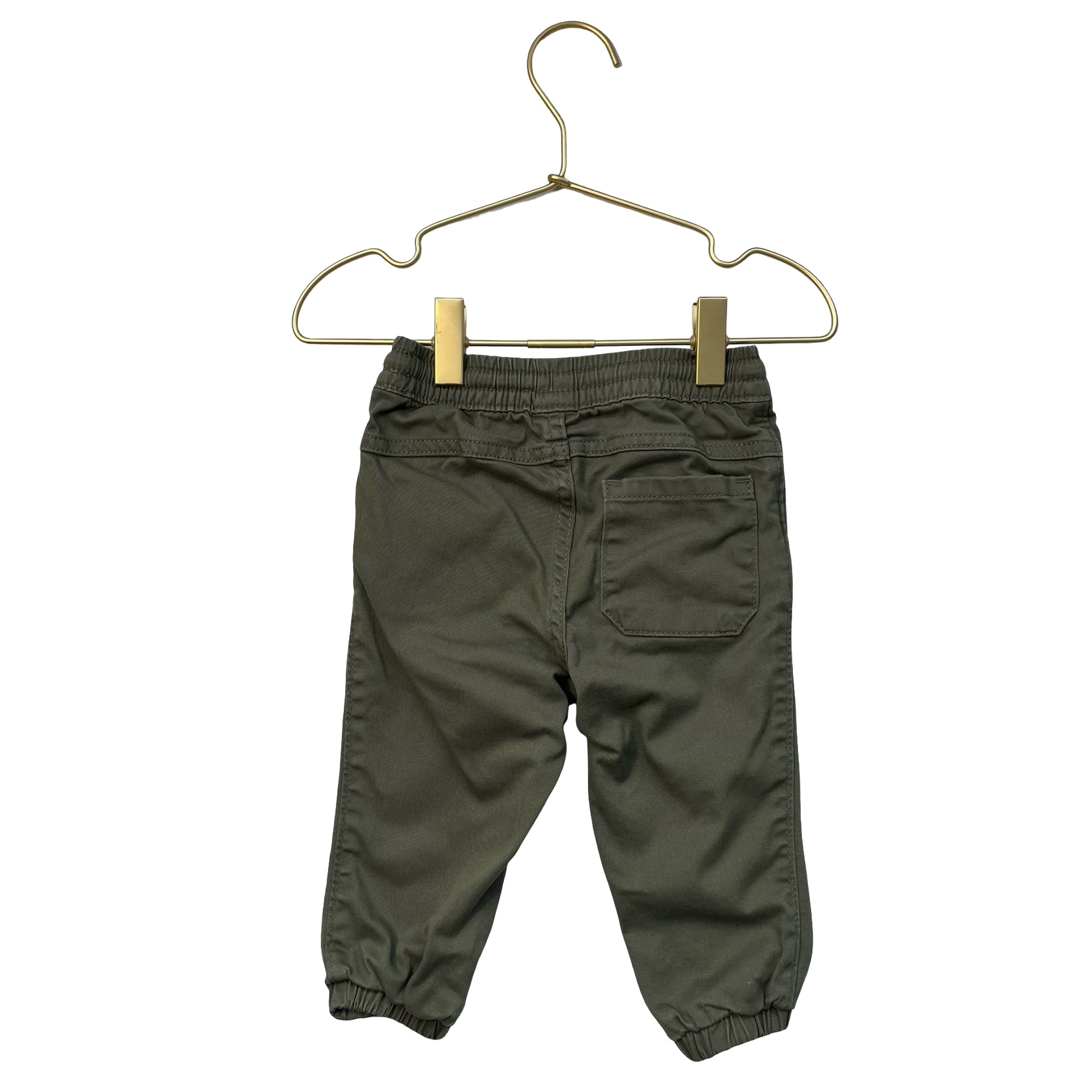 Old Navy Olive Green Jogger Pants - Size 12-18 Mo