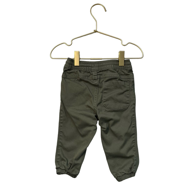 Old Navy Olive Green Jogger Pants - Size 12-18 Mo