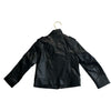 H&M Black Faux Leather Motocycle Jacket - Size 4