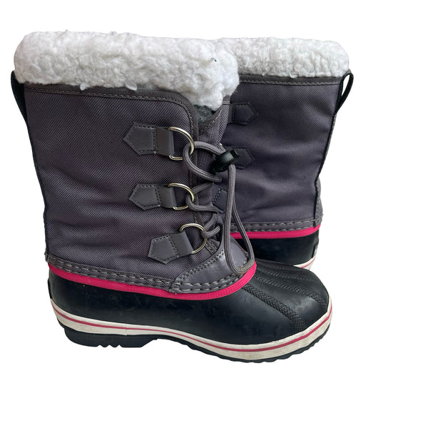 Sorel Gray Winter Boots - Size 1Y