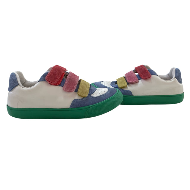Mini Boden Multi-Color Leather Velcro Sneakers - Size 30 (12)