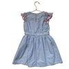 Crewcuts Blue & White Striped Seersucker Dress - Size 5