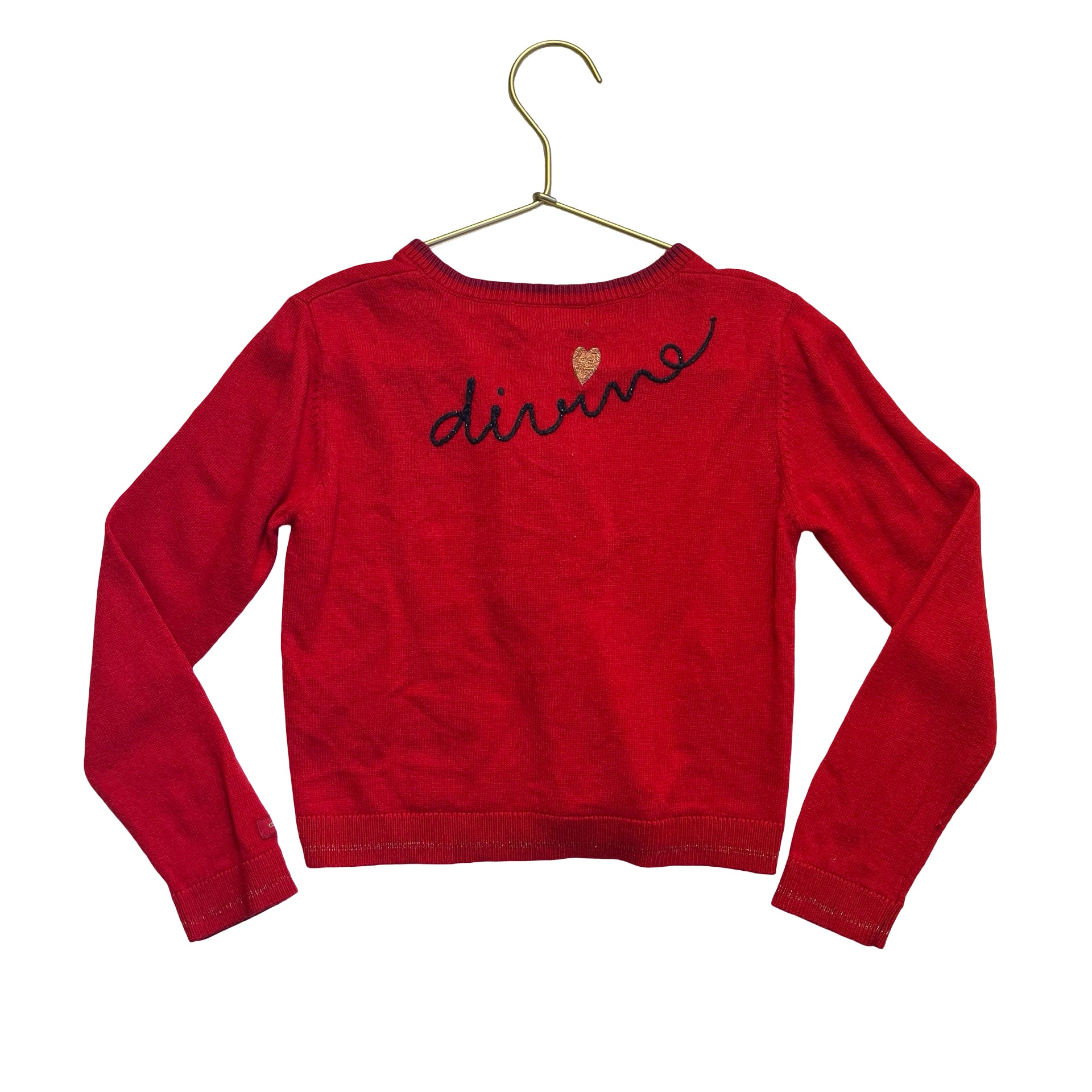 Catimini Red 'Divine' Cardigan Sweater - Size 5