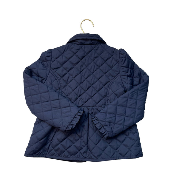 Janie and Jack Navy Quilted Jacket - Size 5-6