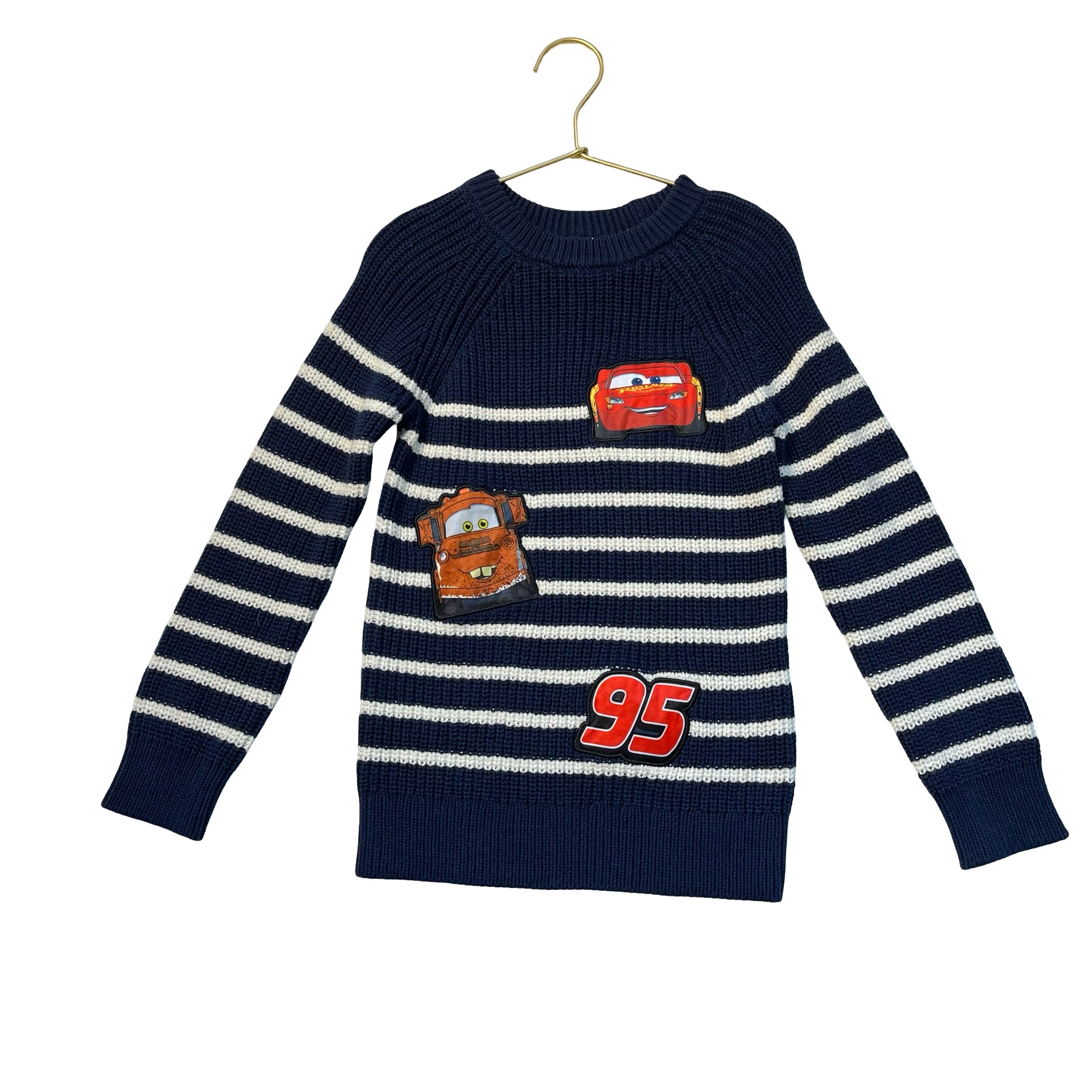 Disney Pixar Cars Navy Striped Sweater - Size 5T