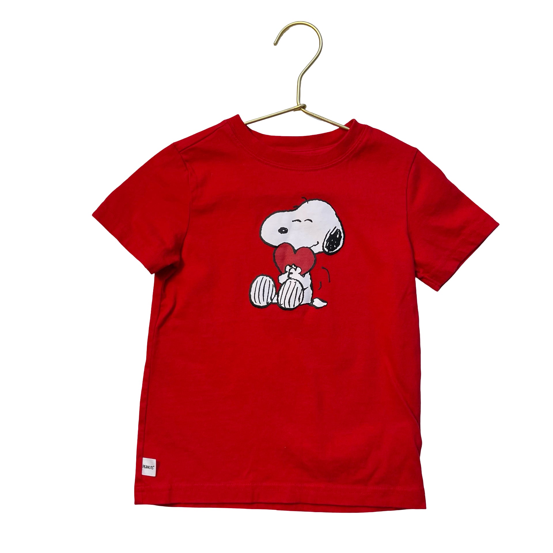 Janie and Jack Red Snoopy Heart T-Shirt - Size 3
