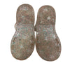 Carter's Teal & Pink Glitter Jelly Sandals - Size 9
