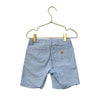 Crewcuts Blue & White Striped Seersucker Shorts - Size 4