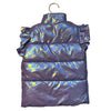 Mila & Rose Iridescent Lavender Check Puffer Vest - Size 7-8