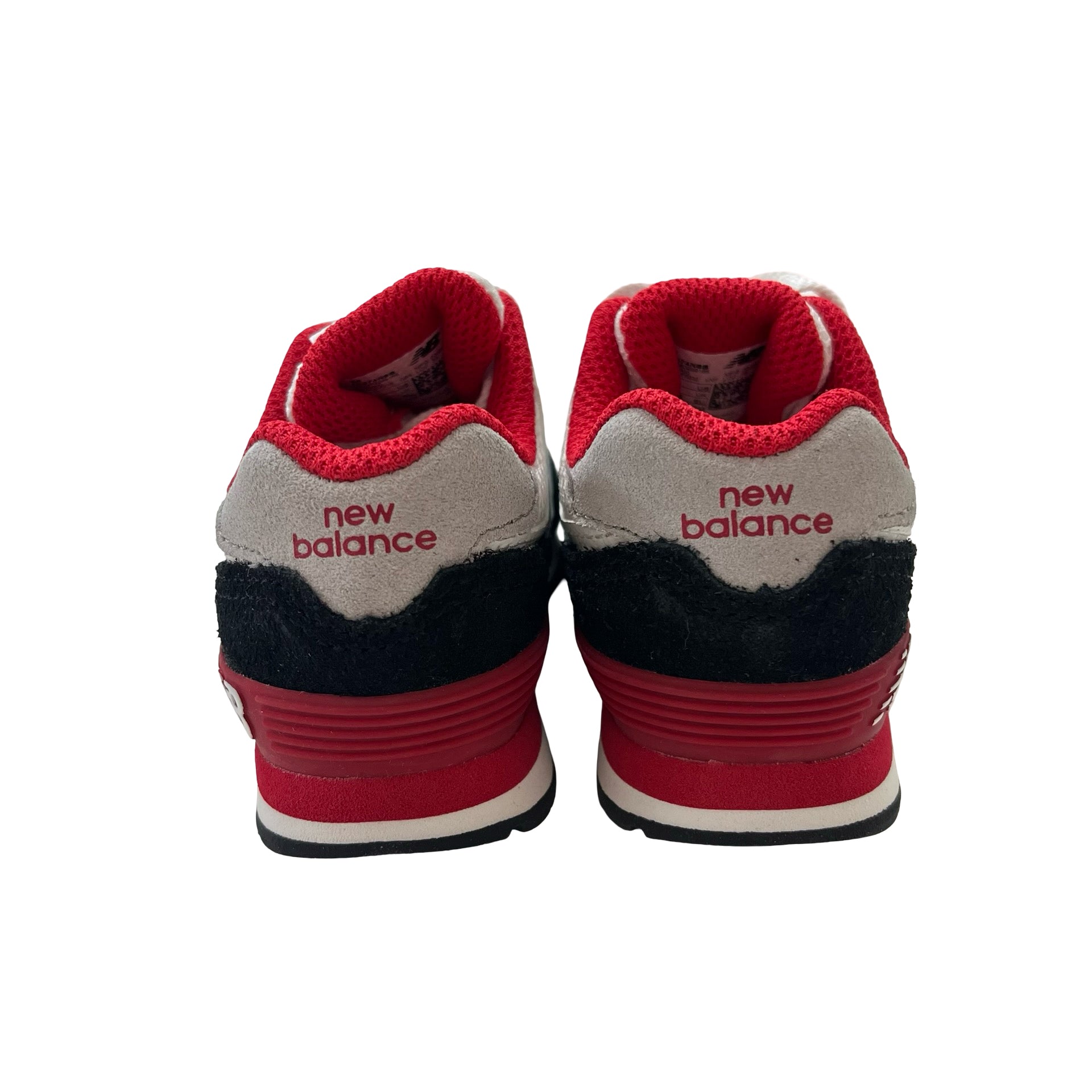 New Balance 574 White, Red, Black Sneakers New in Box - Size 6