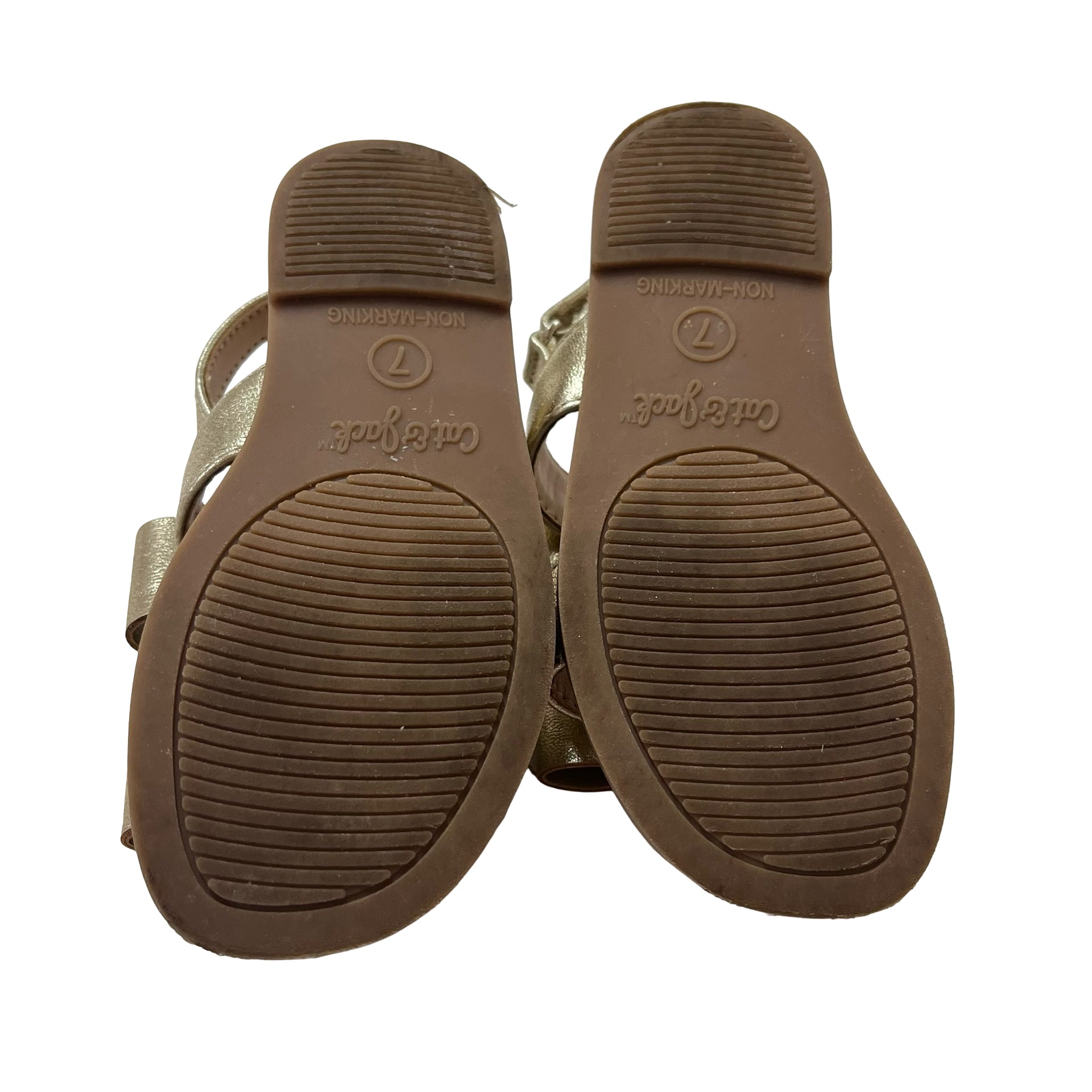 Cat & Jack Gold Bow Sandals - Size 7
