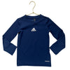Adidas Navy V-Neck Athletic Shirt - Size 5-6