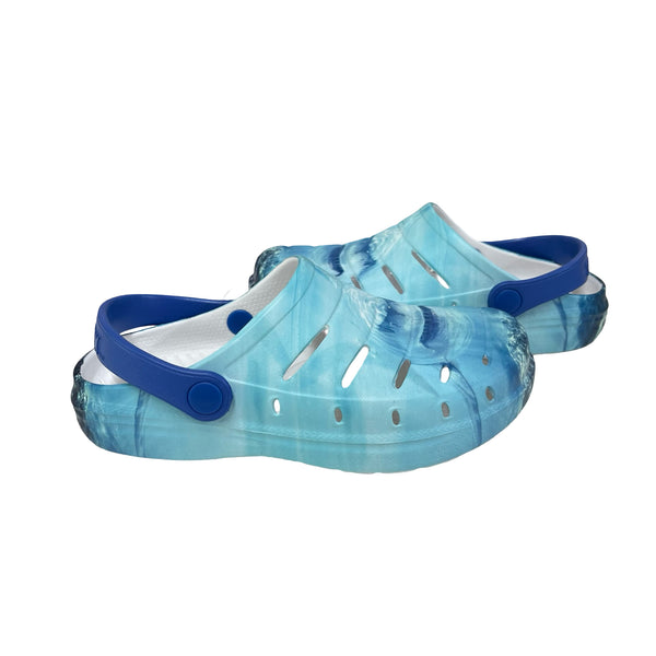 Rugged Shark Blue Ocean & Shark Print Shoes - Size 13