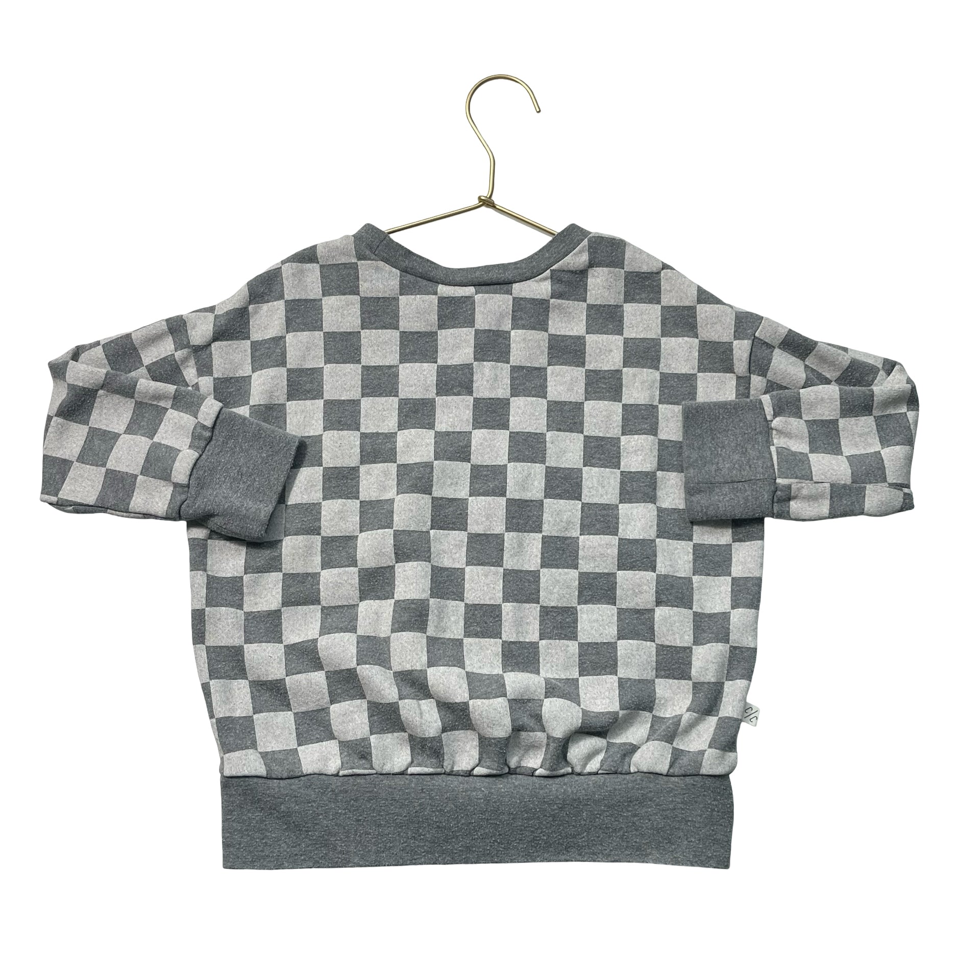 Childhoods Clothing Gray Check Sweatshirt - Size 5T