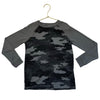 Rumi & Ryder Gray Camouflage Lightweight Sweater - Size S 6-7