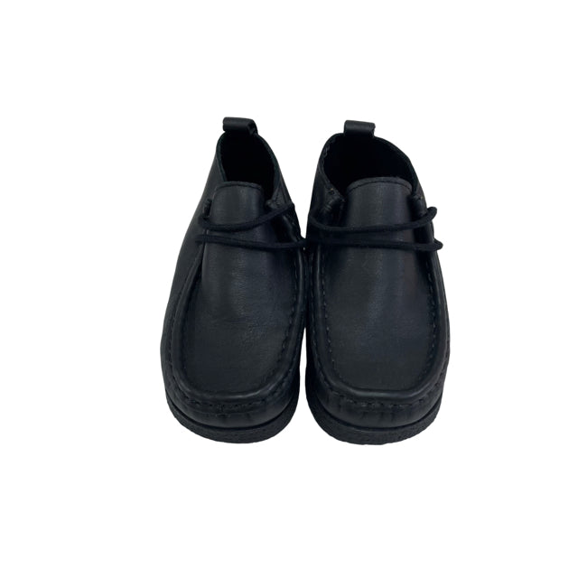 Zara Black Tie Ankle Boots - Size 8 (24)