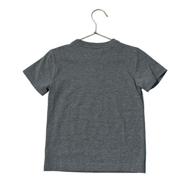 Nike Gray Graphic Logo T-Shirt - Size 5