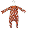 Clover Orange Ghost Halloween Footed PJs - Size 0-3 Mo