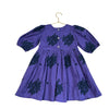 Pink Chicken Purple & Navy Embroidered Dress - Size 5Y
