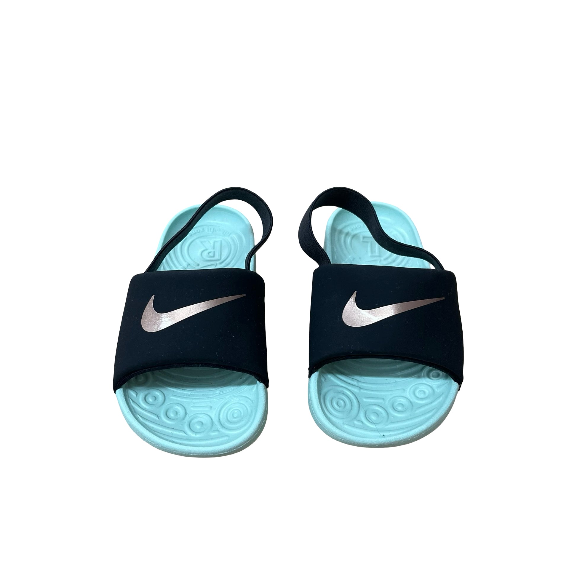Nike Black & Teal Sandals - Size 8C