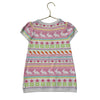 Gymboree Pastel Bunny, Flower, Carrot Pattern Sweater Dress - Size 2T