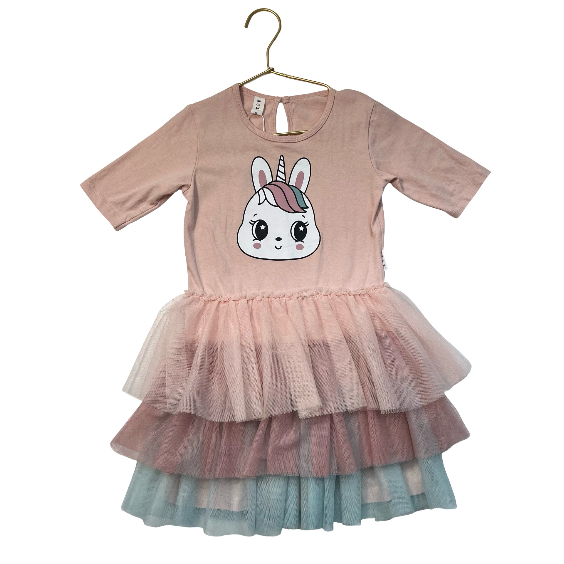 Hux Pink Unicorn Tulle Dress - Size 6