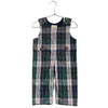 Beaufort Bonnet Green & Navy Multi-Color Plaid Overalls - Size 6-12 Months