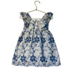 Zara White & Blue Needlepoint Dress - Size 2-3
