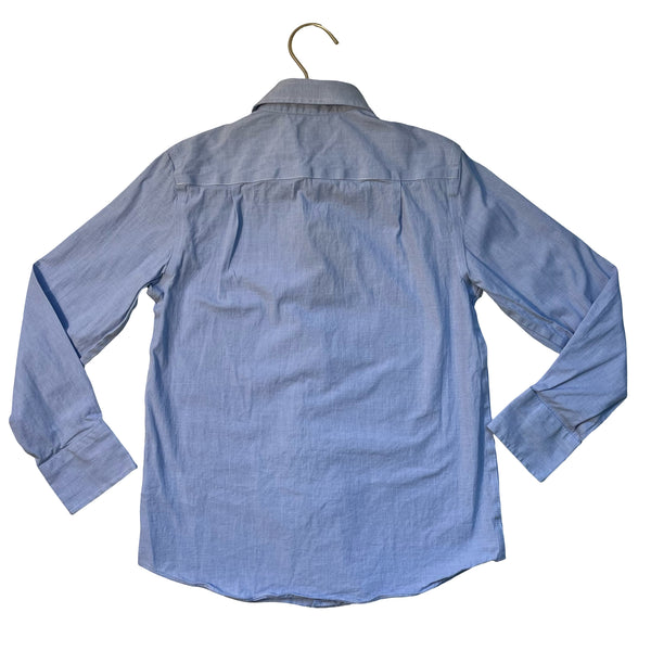 Crewcuts Thompson Blue Button Down Shirt - Size 8