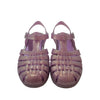 Mini Melissa Lavender Glitter Closed-Toe Jelly Sandals - Size 13