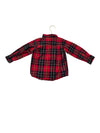 Children's Place Red & Black Plaid Button Down Shirt - Size 18-24 Months