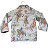 Ida Mae Home Cowgirl Print Quilted Jacket - Size 7-8