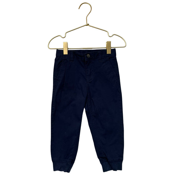Janie and Jack Navy Chino Jogger Pants - Size 18-24 Mo
