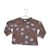 Zara Brown Dog Print Shirt - Size 2-3